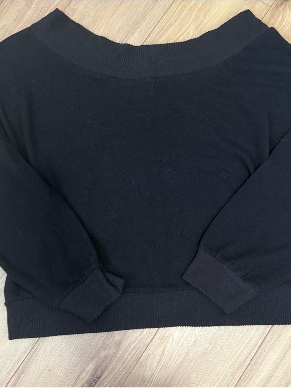 Black Women's Off-Shoulder Sweater